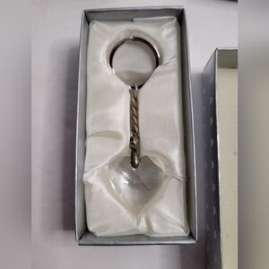 Favor keychain w/ heart crystal pendant.  325